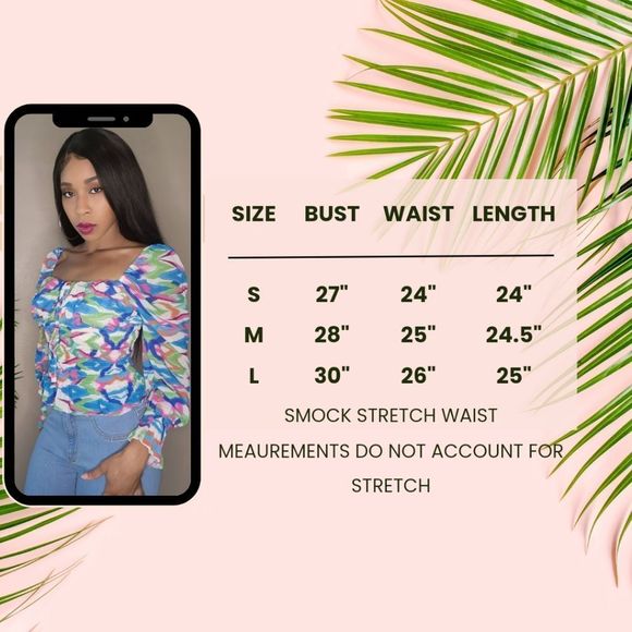 Shirred Colorful Top - Picture 11 of 11